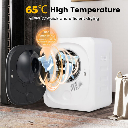 Casart 220-240V Portable Clothes Dyer 800W Compact Laundry Dyer-White 1