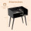 Casart 2-Tier Mid Century Modern Nightstand with Open Shelves 2