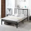 Casart Double Size Platform Bed Bed Frame Frame w/ Branch-shaped Headboard 4
