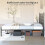 Casart Double Size Platform Bed Bed Frame Frame w/ Branch-shaped Headboard 7