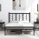 Casart Double Size Platform Bed Bed Frame Frame w/ Branch-shaped Headboard 3