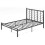Casart King Size Platform Bed Bed Frame Frame w/ Branch-shaped Headboard 1