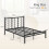 Casart King Size Platform Bed Bed Frame Frame w/ Branch-shaped Headboard 2