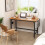 Casart Mobile Computer Desk 120cm Home Office Desk w/ Storage Bag-Teak 4
