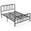 Casart Double Size Metal Bed Frame Platform Bed with Headboard 1