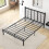 Casart King Size Platform Bed Bed Frame Frame w/ Branch-shaped Headboard 6