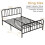 Casart King Size Metal Bed Frame Platform Bed w/Headboard & Footboard 2