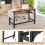 Casart Mobile Computer Desk 120cm Home Office Desk w/ Storage Bag-Teak 6