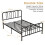 Casart Double Size Metal Bed Frame Platform Bed with Headboard 2