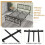 Casart King Size Metal Bed Frame Platform Bed w/Headboard & Footboard 8
