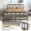 Casart King Size Metal Bed Frame Platform Bed w/Headboard & Footboard 7