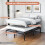 Casart King Size Heavy Duty Metal Platform Bed Frame 3