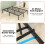 Casart King Size Heavy Duty Metal Platform Bed Frame 4