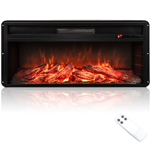 Casart 86 cm Electric Fireplace 5000 BTU Recessed Fireplace Insert