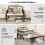 Casart Metal Daybed Extendable Daybed to Single Size Bed Sofa Bed-Black 5