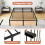 Casart King Size Heavy Duty Metal Platform Bed Frame 8