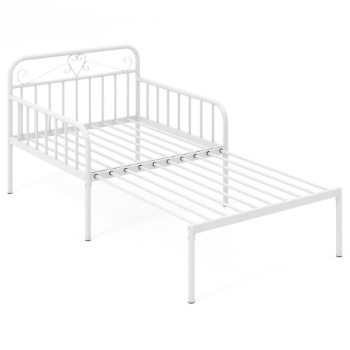 Casart Metal Daybed Extendable Daybed to Single Size Bed Sofa Bed-White