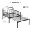 Casart Metal Daybed Extendable Daybed to Single Size Bed Sofa Bed-Black 2