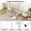 Casart Metal Daybed Extendable Daybed to Single Size Bed Sofa Bed-White 8