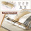 Casart Daybed Frame with 3 Storage Drawers Double Guest Bed 2