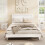 Casart 2-Drawer Nightstand Modern Bedside Table Accent Sofa Side Table-White 4
