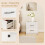 Casart 2-Drawer Nightstand Modern Bedside Table Accent Sofa Side Table-White 6