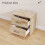 Casart 2-Drawer Nightstand Modern Bedside Table Accent Sofa Side Table-Oak 9