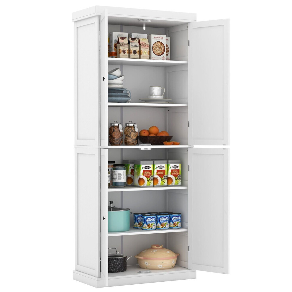 Kitchen Buffet Sideboard Freestanding Pantry Cabinet Storage Cupboard W/ 4 Doors