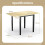 Casart Folding Dining Table Drop Leaf Tables Home Wood Kitchen Table with Foot Pad 2
