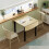 Casart Folding Dining Table Drop Leaf Tables Home Wood Kitchen Table with Foot Pad 3
