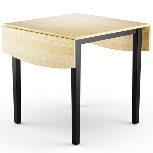 Casart Folding Dining Table Drop Leaf Tables Home Wood Kitchen Table with Foot Pad