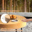 Casart Set of 2 Round Nesting Coffee Table Solid Wood Accent Stacking Boho Side Tables 9