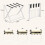 Casart Luggage Rack Folding Suitcase Stand with Storage Shelf-White 2