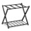 Casart Luggage Rack Folding Suitcase Stand with Storage Shelf-Black 8