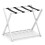 Casart Luggage Rack Folding Suitcase Stand with Storage Shelf-White 9