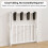 Casart Luggage Rack Folding Suitcase Stand with Storage Shelf-White 5