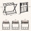 Casart Luggage Rack Folding Suitcase Stand with Storage Shelf-Black 2