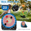 Casart Kids Large Dart Board Foldable Dartboard w/4 Kick Balls-Black 7