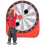 Casart Kids Large Dart Board Foldable Dartboard w/4 Kick Balls-Red 1