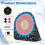 Casart Kids Large Dart Board Foldable Dartboard w/4 Kick Balls-Black 2