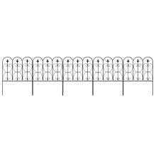 Decorative Garden Fence Folding Wire Patio Fences W/ Arched Design