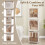 Casart 6-Cube Stackable Storage Bins 115L Shoes Boxes w/ Doors-White 7