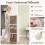 Casart 6-Cube Stackable Storage Bins 115L Shoes Boxes w/ Doors-White 6