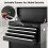 Casart Rolling Tool Chest Combo Lockable Tool Cabinet Wheels Drawers Adjustable-Black 9