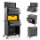 Casart Rolling Tool Chest Combo Lockable Tool Cabinet Wheels Drawers Adjustable-Black 1