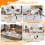 Casart Foldable Ab Trainer Abs Crunch Machine with Padded Headrest 2