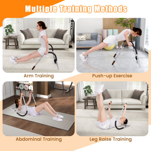 Casart Foldable Ab Trainer Abs Crunch Machine with Padded Headrest 1
