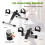 Casart Under Desk Exercise Bike Pedal Exerciser Foldable Mini Exercise Bike 7
