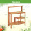Casart Garden Potting Bench Table Multi-layer Planting Workstation Natural 3