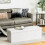 Casart Foldable Storage Ottoman Bench Large Storage Chest with Divider 7